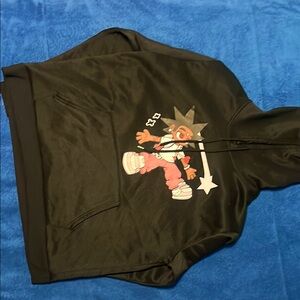 Kids Black Graphic Hoodie